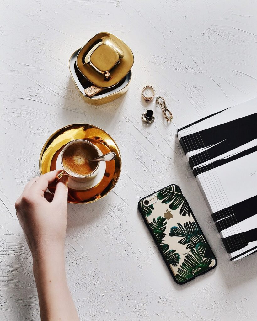 fashion accessory, book, smartphone, mobile, phone, iphkone, apple, technology, gadget, coffee, hot